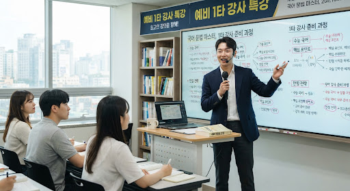 1타 강사 데뷔학교 수업 현장